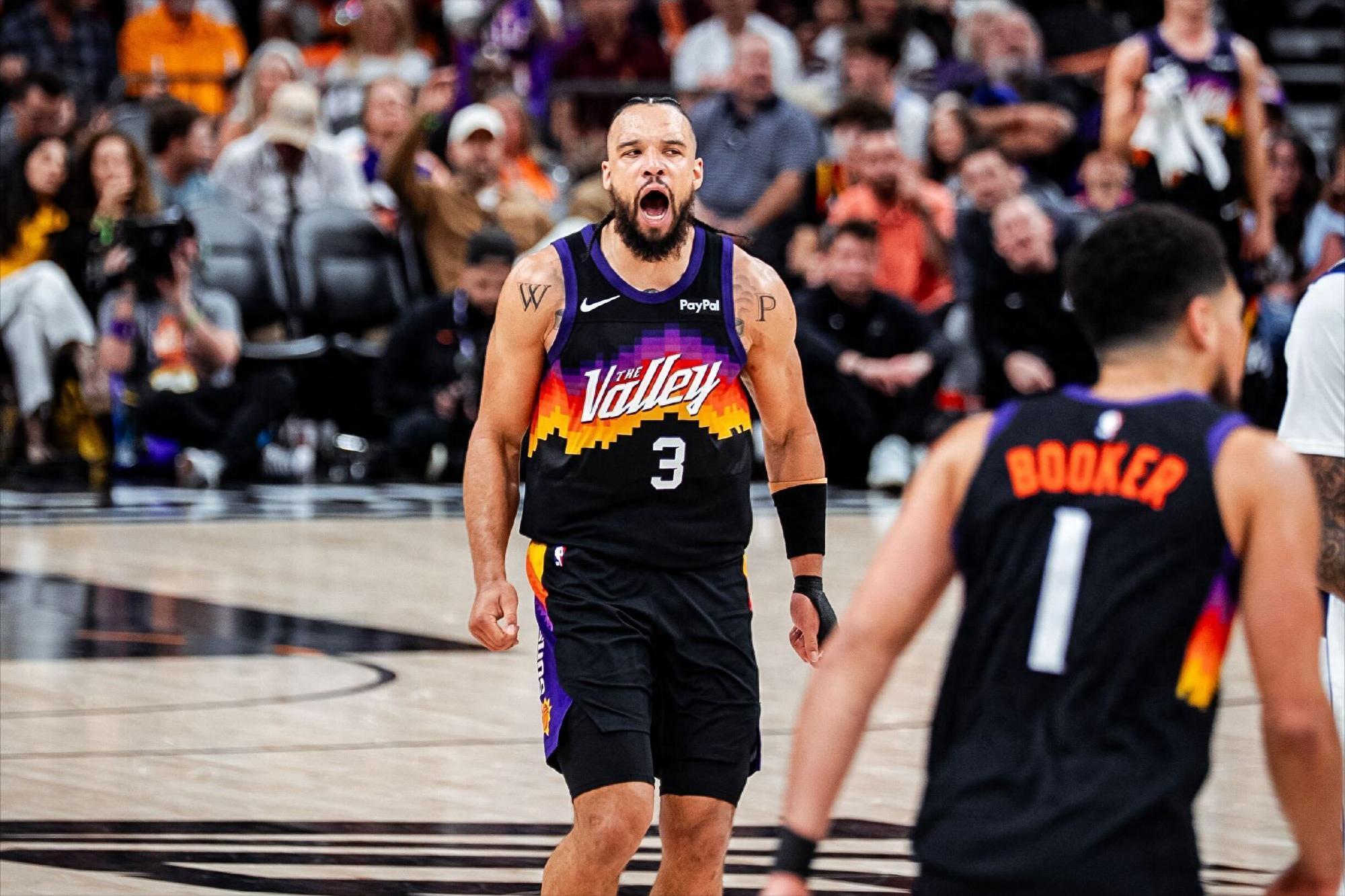 v体育-狄龙28分格林伤退，太阳锁西部第七！湖人隔空获利好+火箭迎挑战