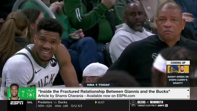 v体育-里弗斯让雄鹿"Google我简历",32胜14负开局被他带崩