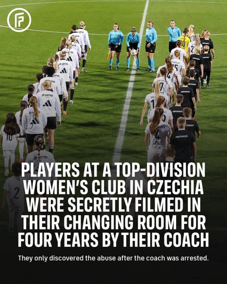v站体育-TA:前捷克女足U19主帅长期偷拍球员隐私,但仅被判1年缓刑